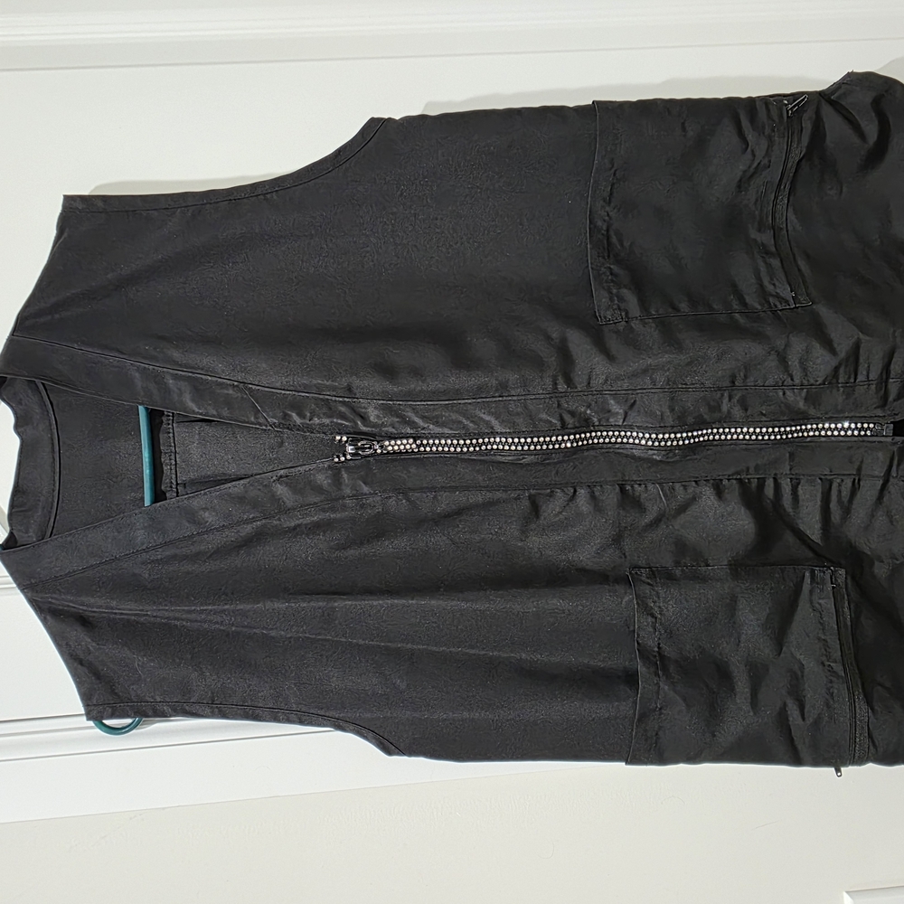 Black Zip-Up Vest